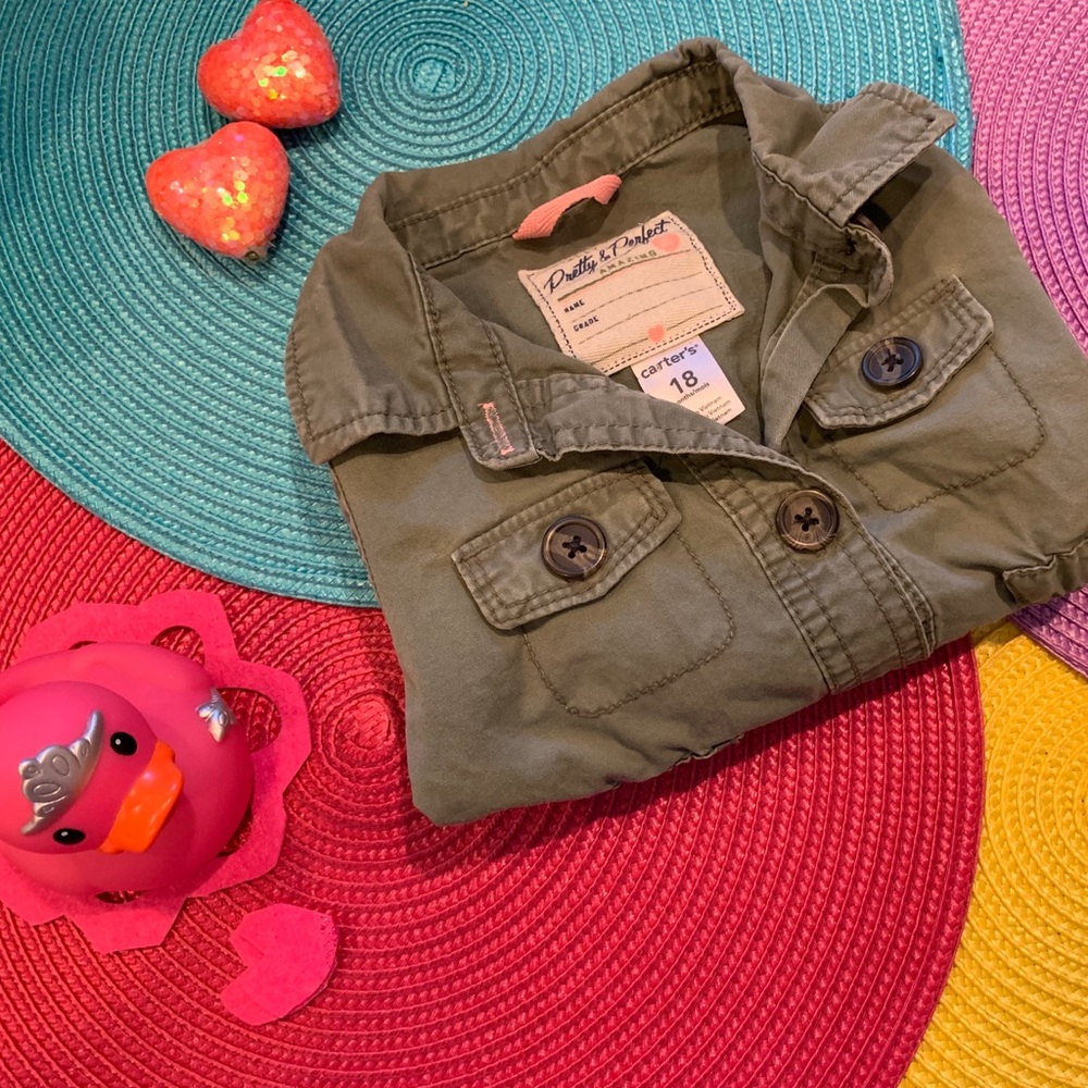 Carter’s Jacket In Olive Green - Picture 4 of 5